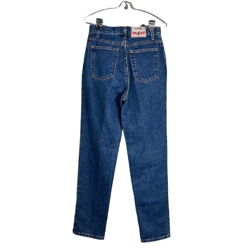 Vintage Rockies Slim High Waist Western Mom Jeans 100% Cotton